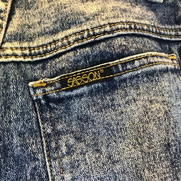 Vintage 80's Sasson Acid Wash High Waist Mom Jeans - Picture 7 of 12